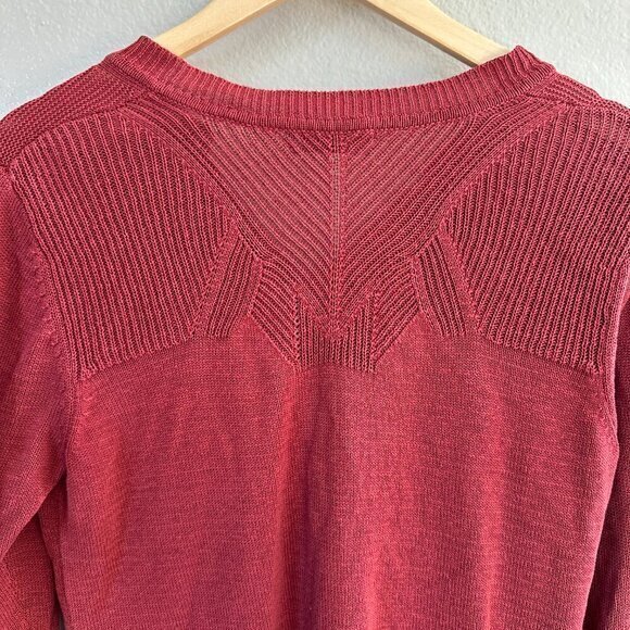 Vintage Coldwater Creek Rust Cardigan Sweater in good condition no holes or stai - Picture 5 of 7